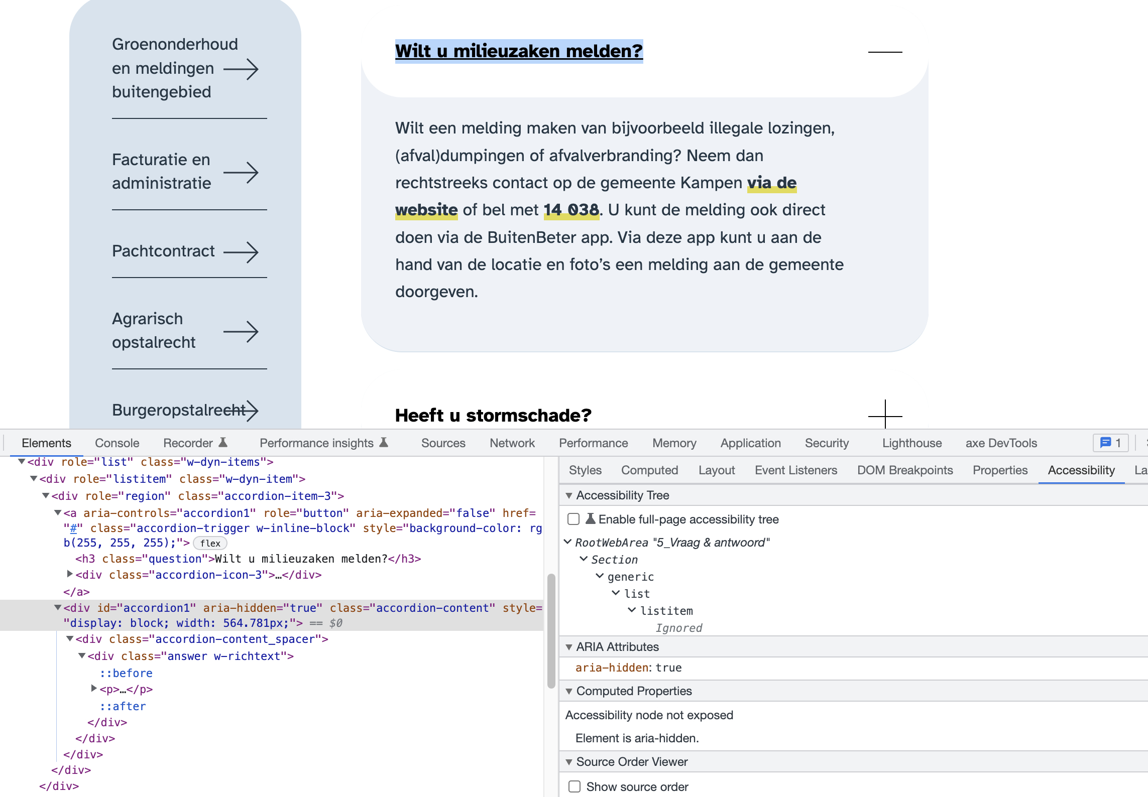 webisnpector view faq