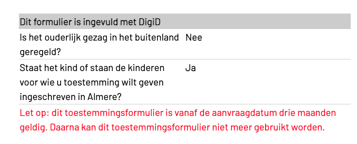 opmerking in rood