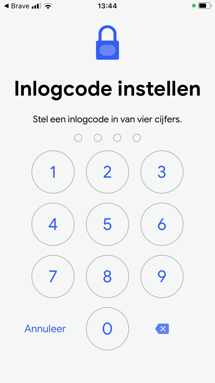 code instellen