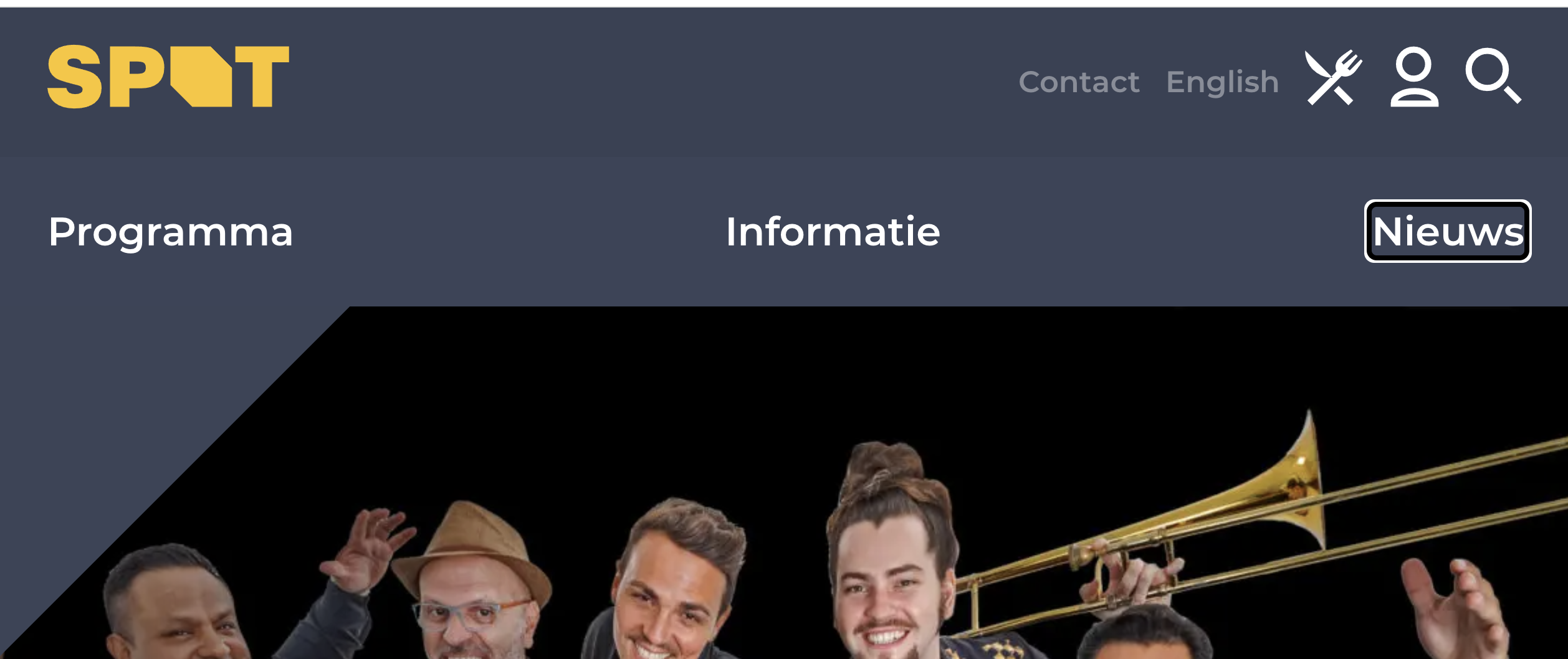 header met menu