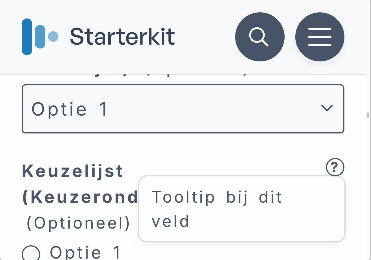 tooltip geopend