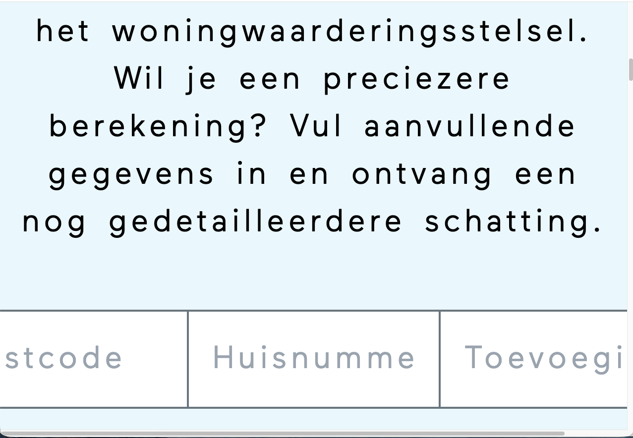 formulier bij aangepaste tekstafstanden