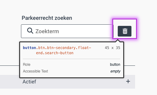 button in web inspector