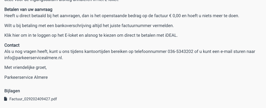 bericht met links