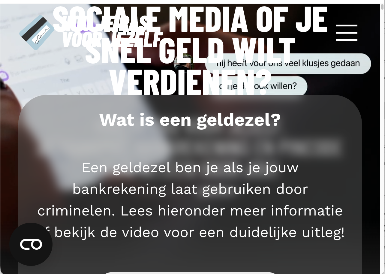 teksten lopen door de header