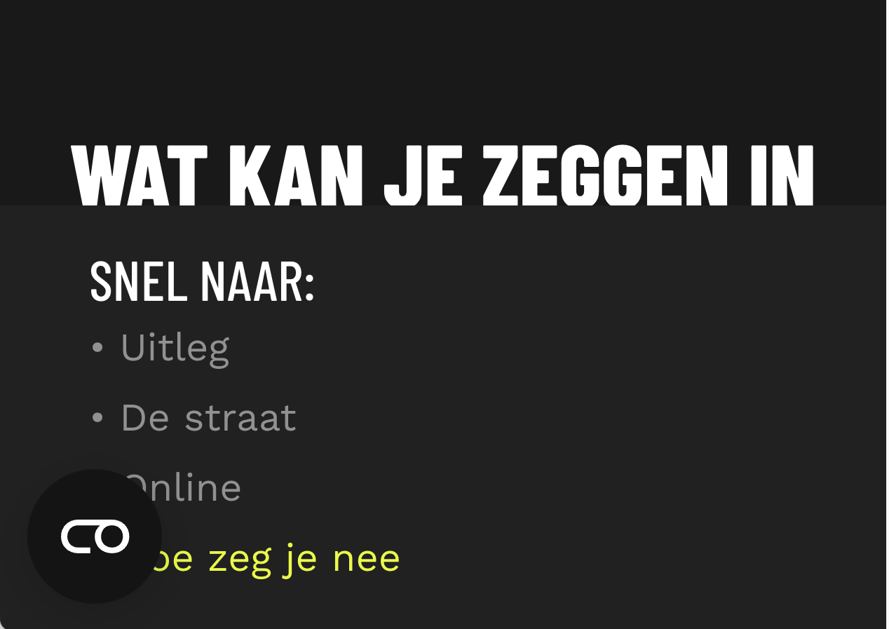ingezoomd met snelmenu