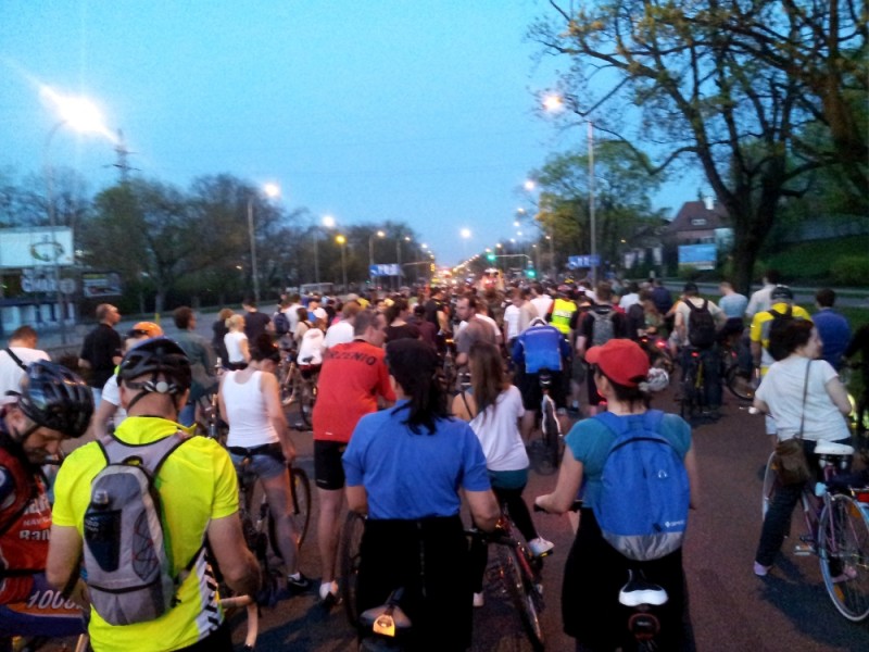 1500 cyclists in the critical mass